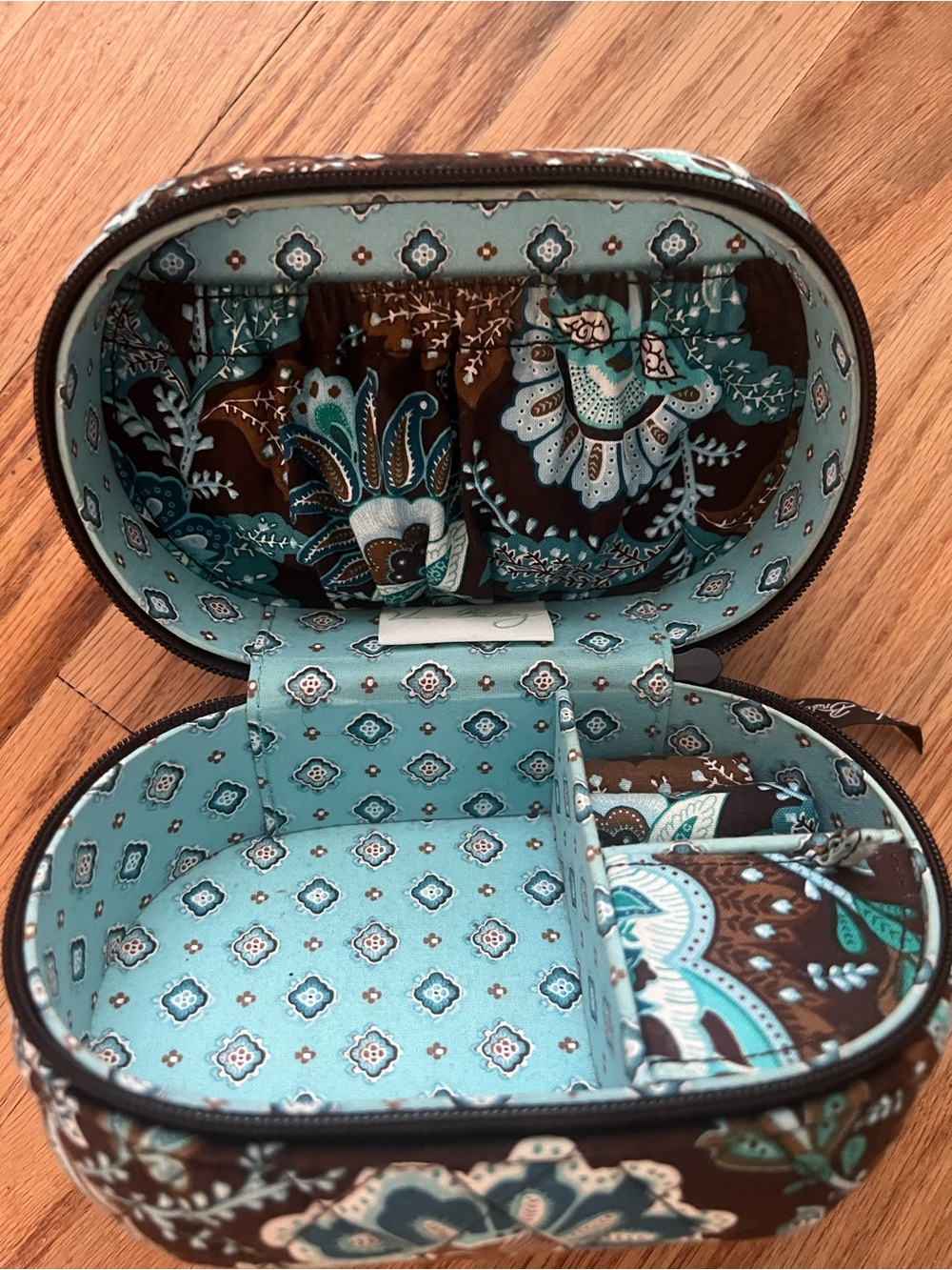 Vera Bradley Java Blue travel lot 5 piece set - Picture 3 of 15